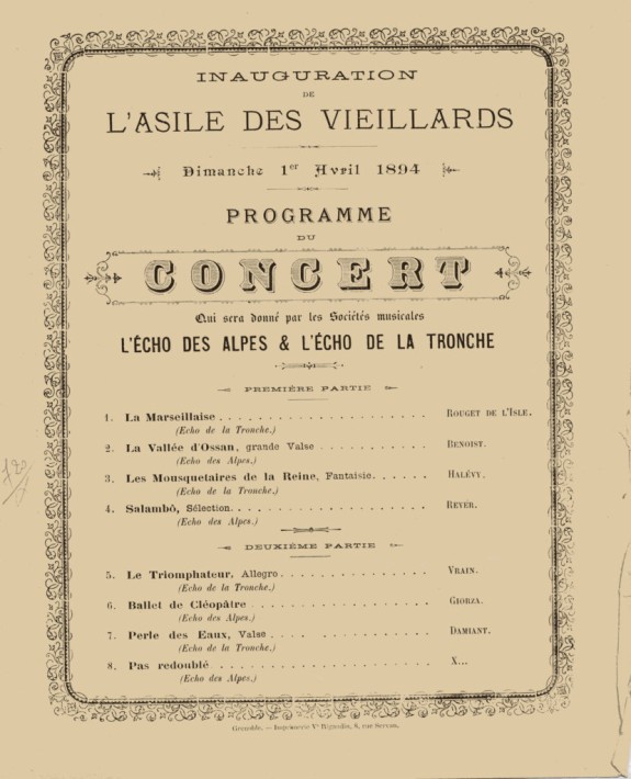 L’Asile des vieillards (La Tronche) – 1894